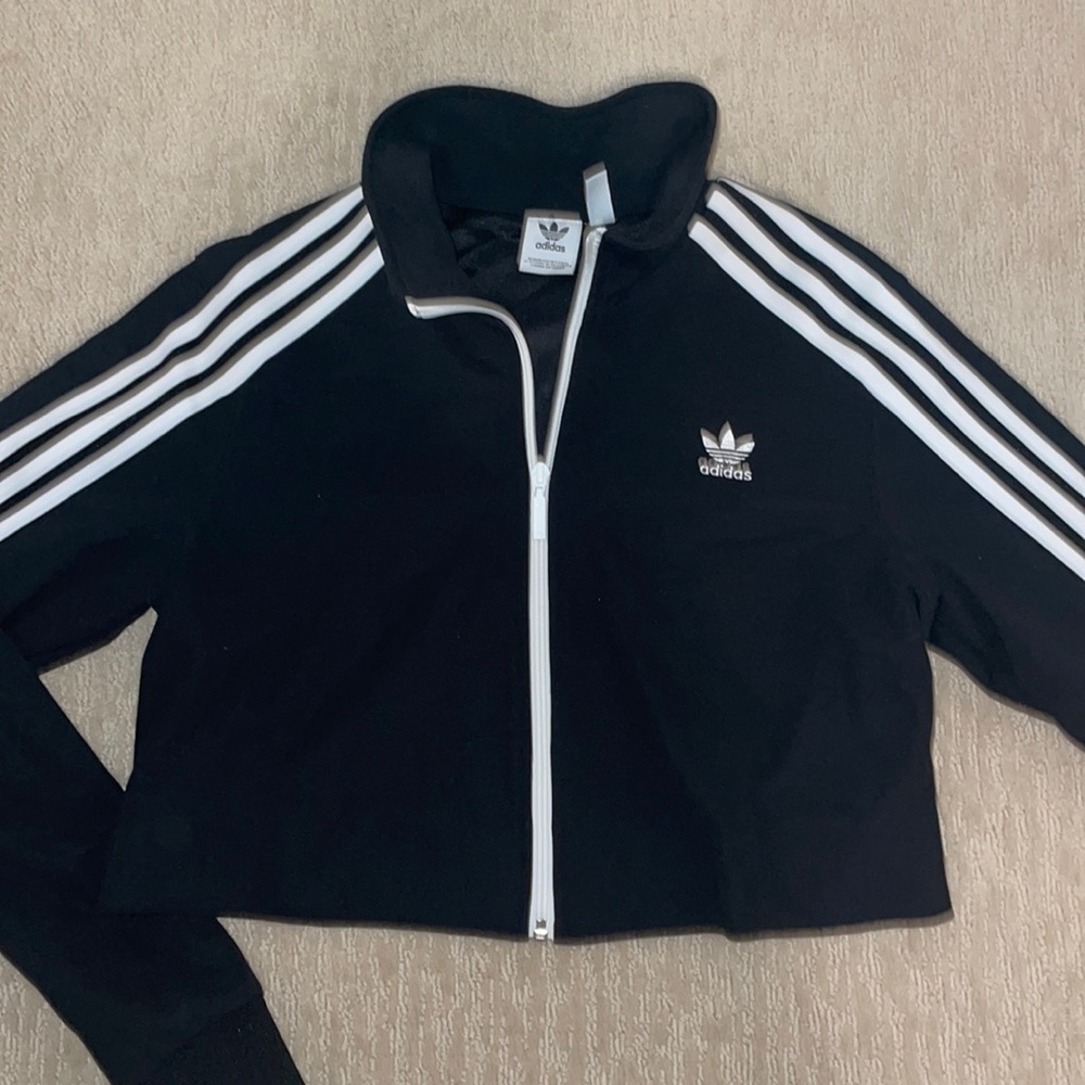 Adidas Black Zip Up